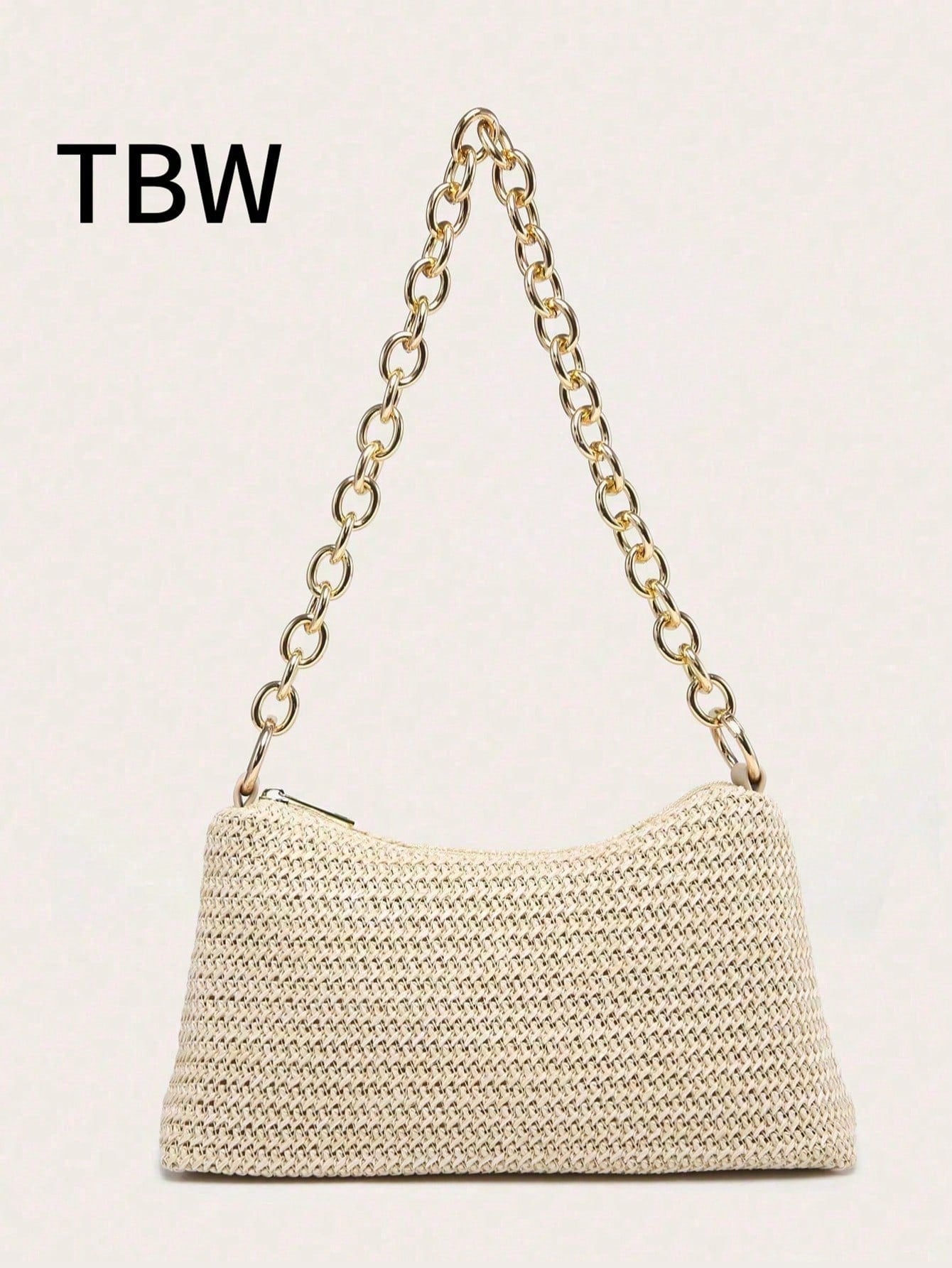 Women's Underarm Shoulder Bag, Square Bag, PU Rope Flower Pendant, Large Capacity, Lightweight, Casual Fashionable Beach Vacation Style, Suitable For Shopping And Vacation , Beach Bag, Holiday, Straw Bag
