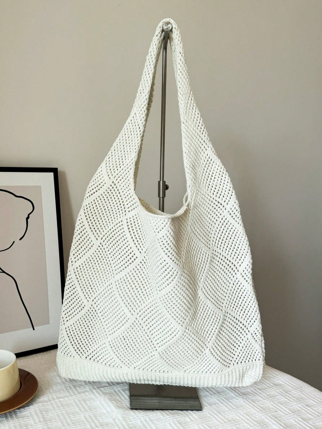 Summer Vacation Beach Bag, Large Capacity Tote Bag, Fashionable & Elegant Women's Shoulder Bag