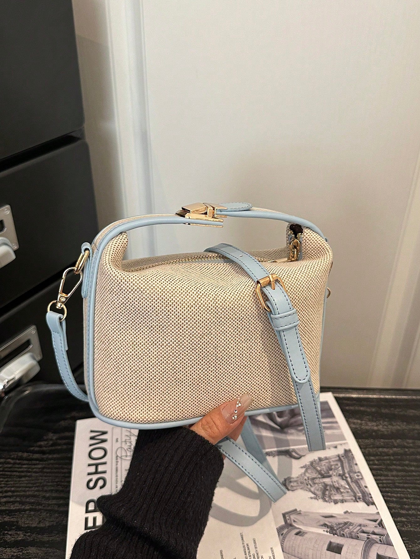 Summer Straw Woven Handbag, Casual Women's Tote Bag, Shoulder Bag, Crossbody Bag