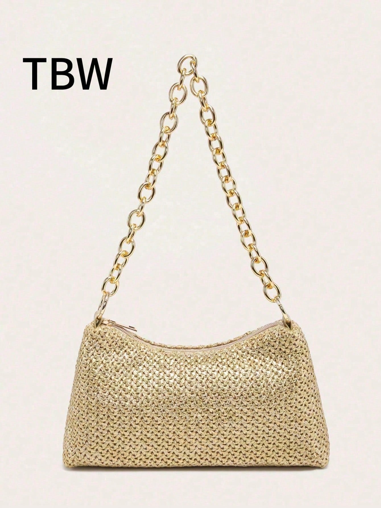 Women's Underarm Shoulder Bag, Square Bag, PU Rope Flower Pendant, Large Capacity, Lightweight, Casual Fashionable Beach Vacation Style, Suitable For Shopping And Vacation , Beach Bag, Holiday, Straw Bag