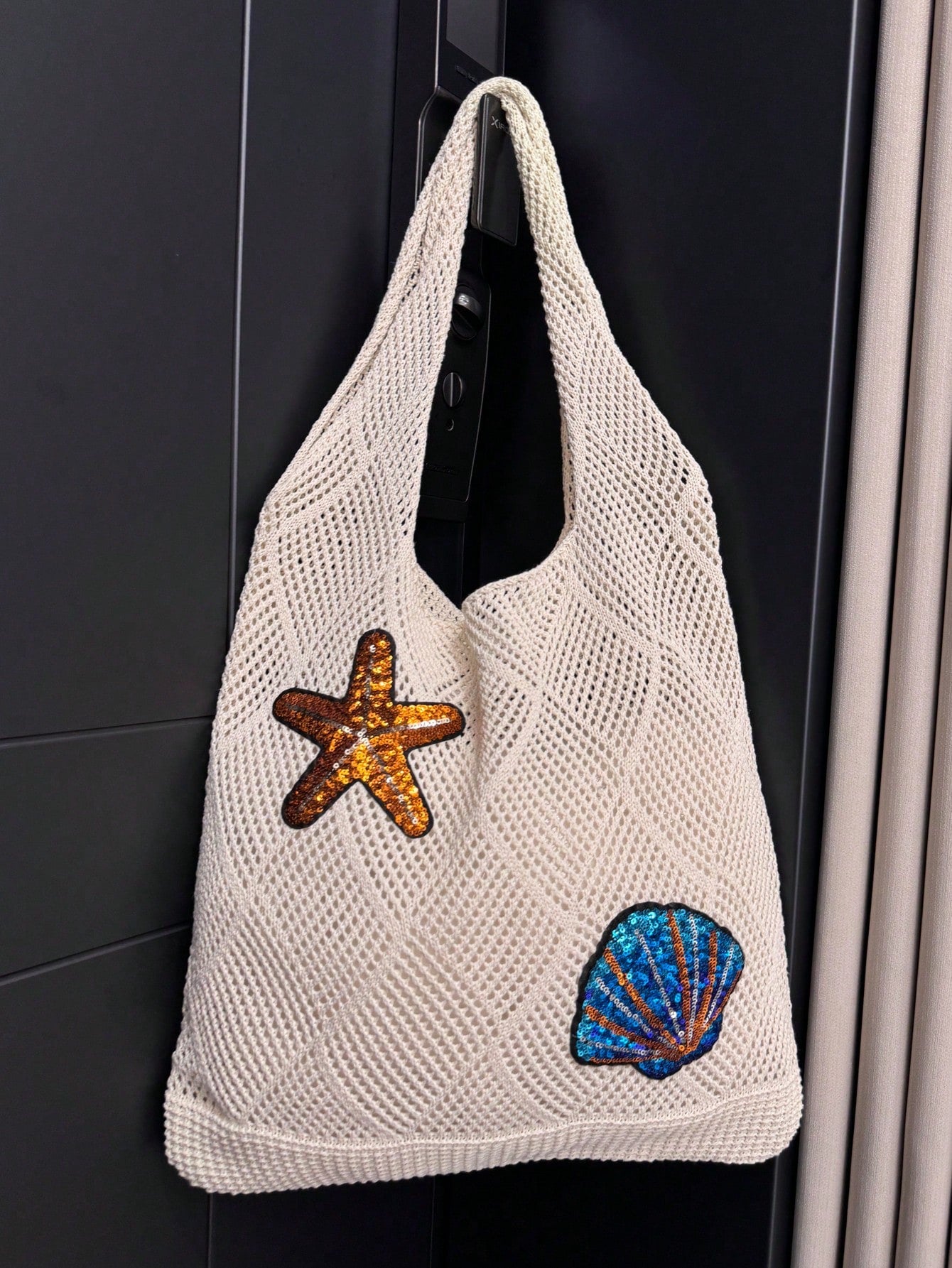 Summer Vacation Beach Bag, Large Capacity Tote Bag, Fashionable & Elegant Women's Shoulder Bag