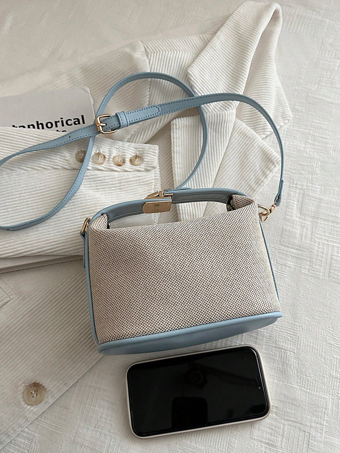 Summer Straw Woven Handbag, Casual Women's Tote Bag, Shoulder Bag, Crossbody Bag