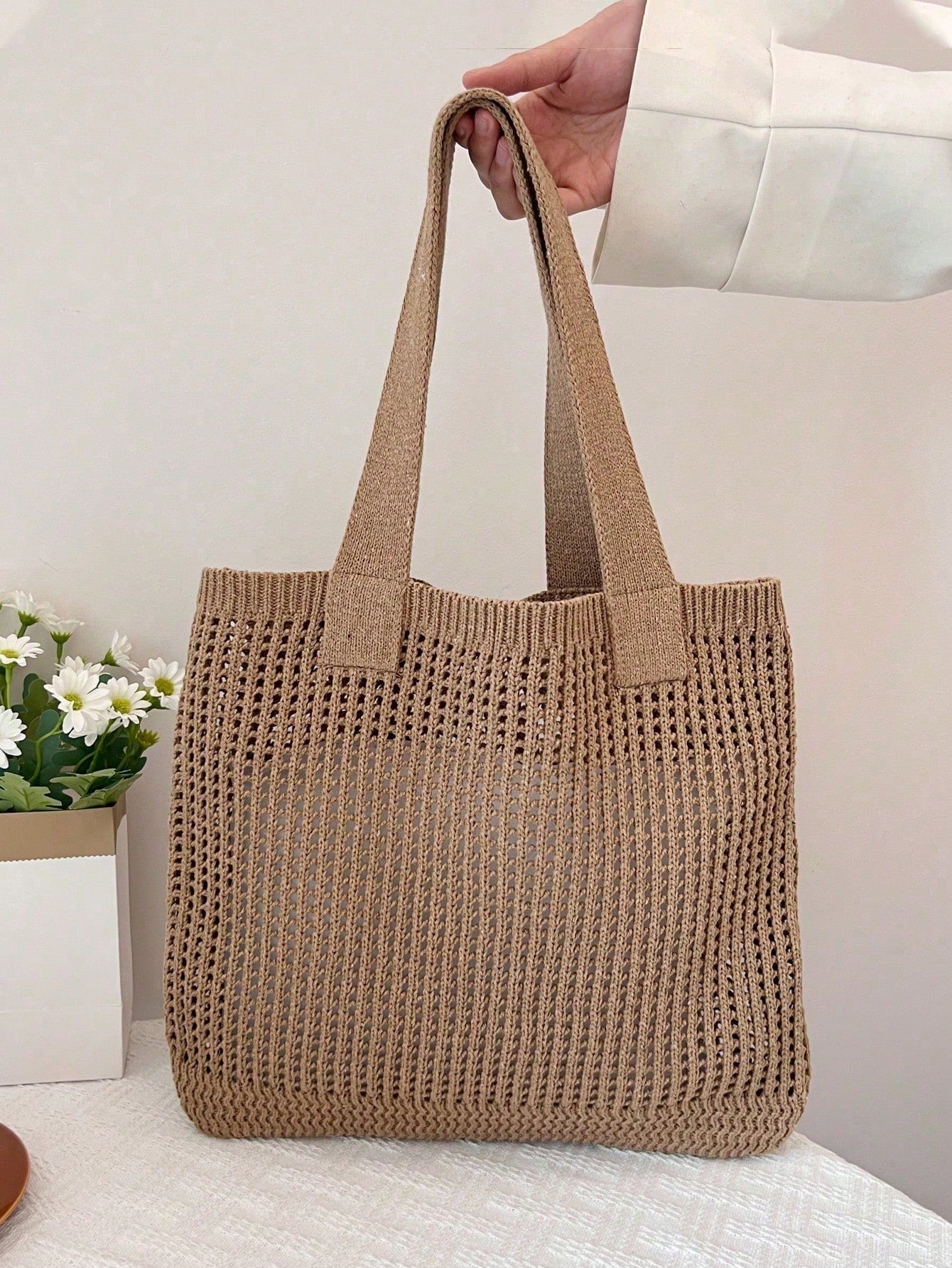Summer Vacation Beach Bag, Large Capacity Shoulder Bag, Elegant Ladies' Fashion Shoulder Bag,