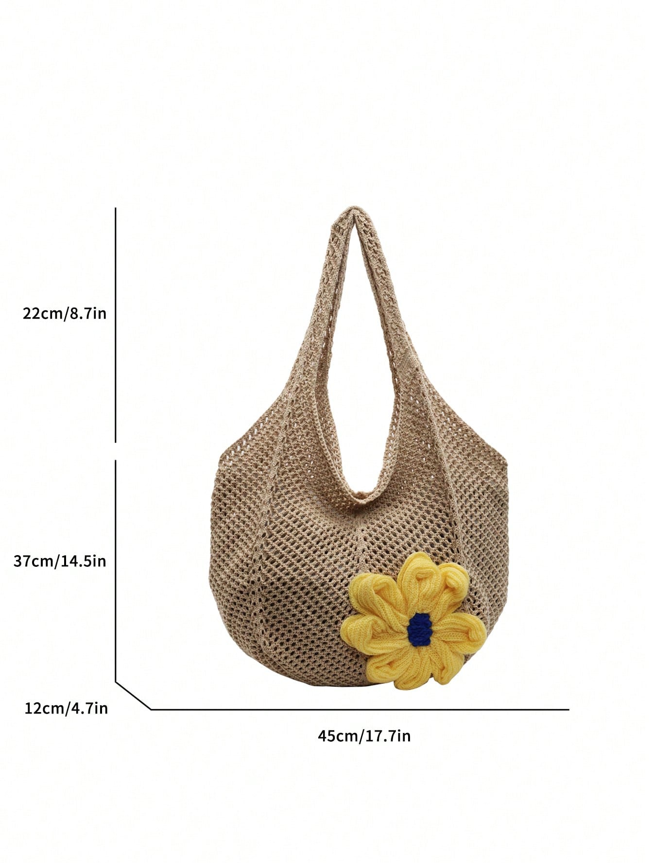 Summer New Casual Straw Tote Bag, Women Large Capacity Shoulder Shopping Handbag , Summer , Beach