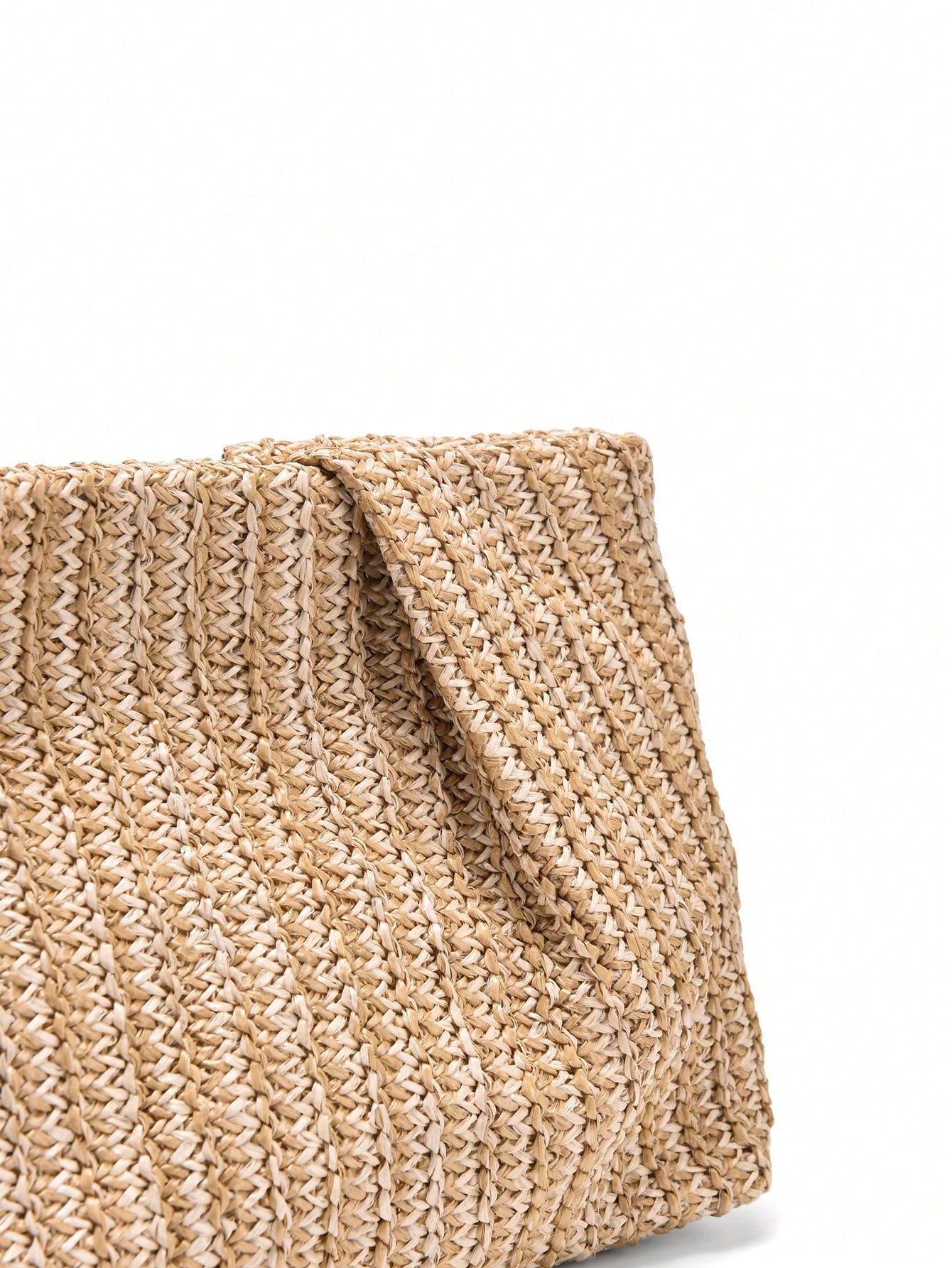 1pc Rainbow Color Woven Clutch Bag, Minimalist & Fashionable, Suitable For Casual/Daily Use, Woven Bag