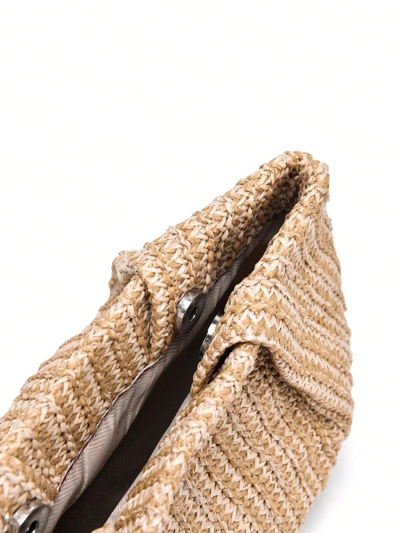 1pc Rainbow Color Woven Clutch Bag, Minimalist & Fashionable, Suitable For Casual/Daily Use, Woven Bag