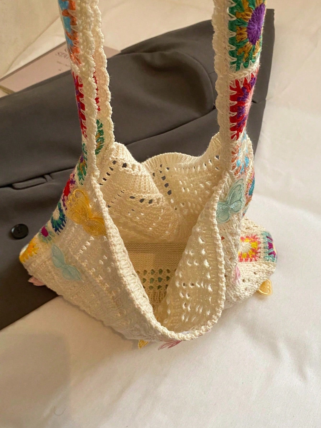 Summer New Casual Straw Tote Bag, Women Large Capacity Shoulder Shopping Handbag , Summer , Beach