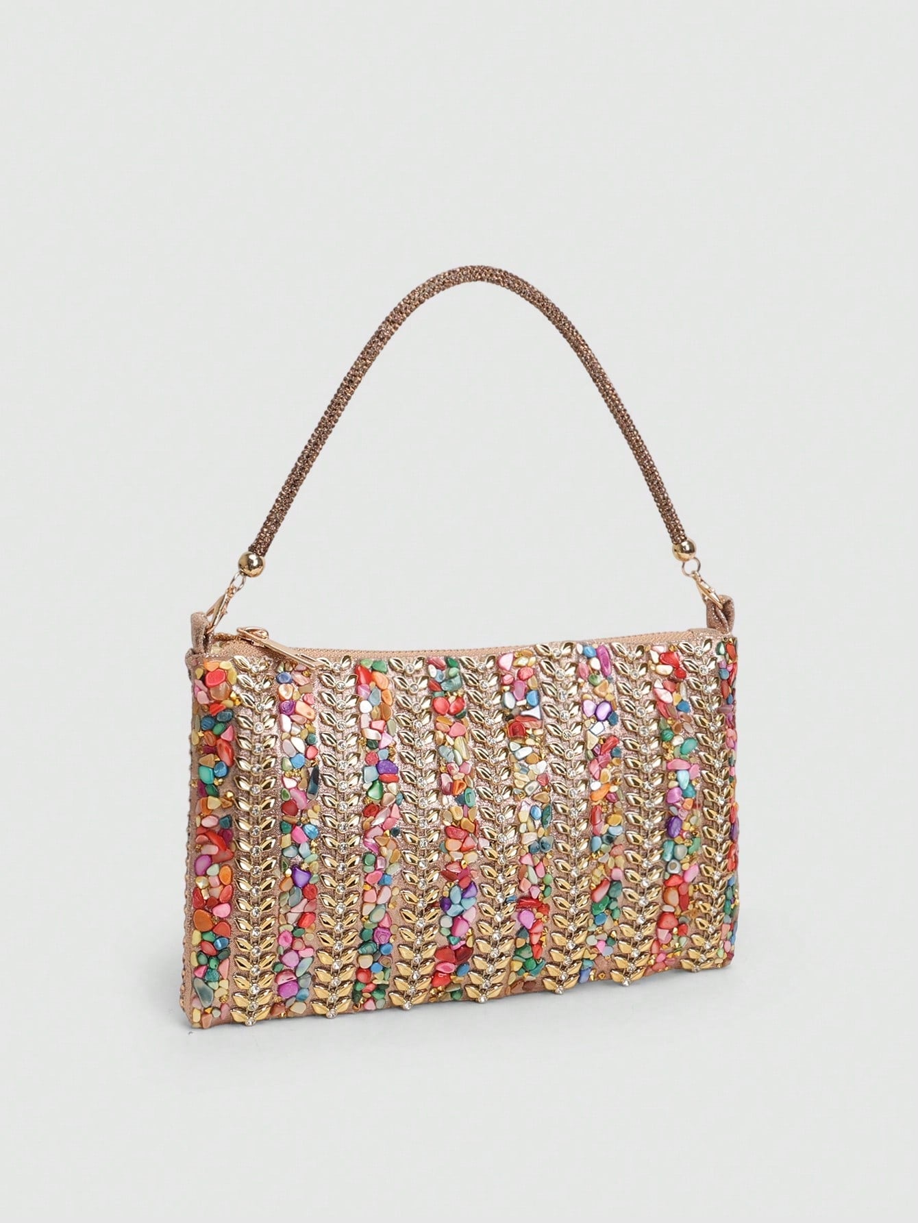 2026 New Rhinestone Decorated Evening Bag, Colorful Banquet Bag, Elegant Party Event Handbag,