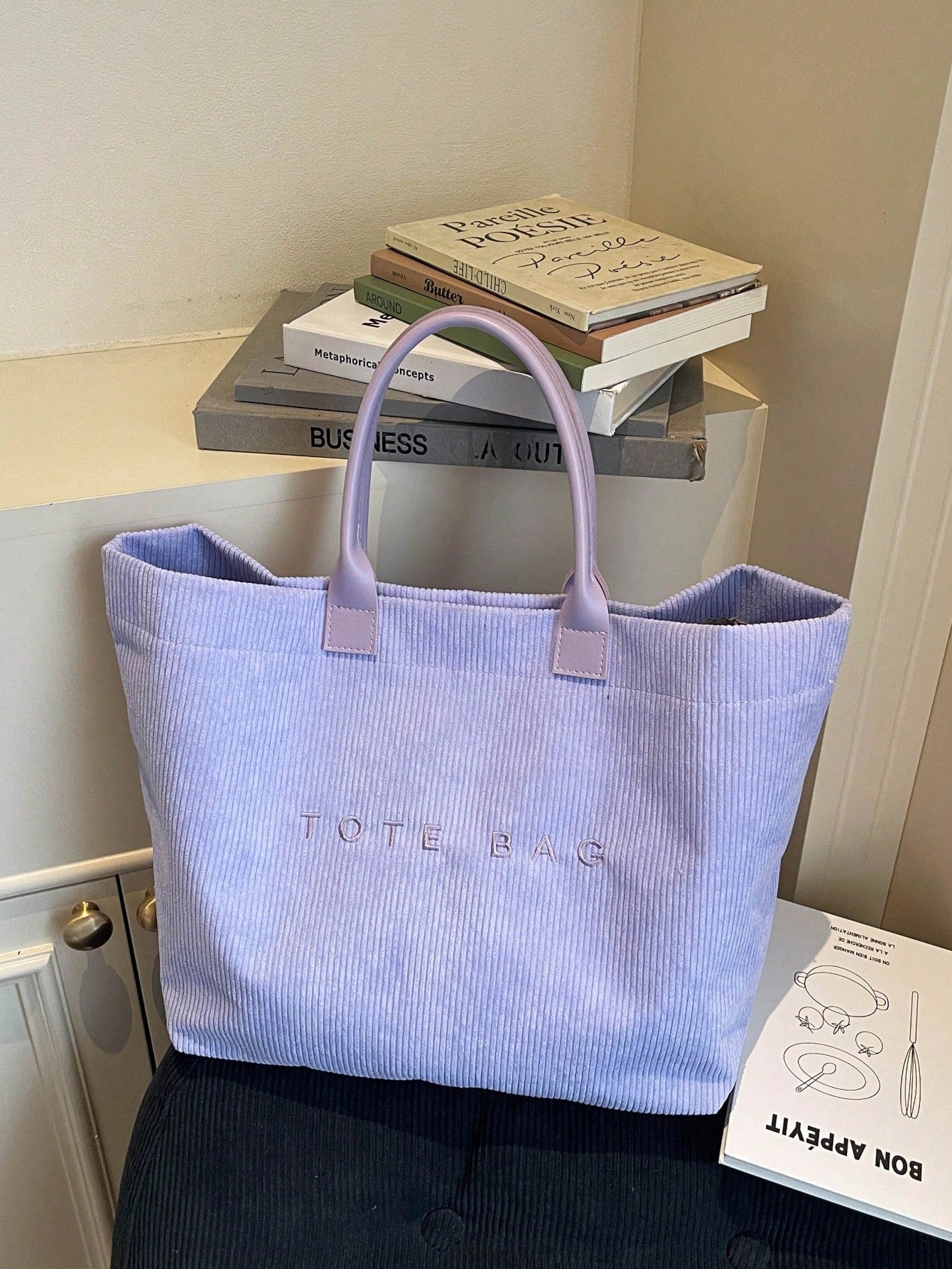 New Large Capacity Letter Decor Woven Straw Tote Bag, Multi-Functional Commute Casual Vacation Woven Straw Handbag Suitable For Commuting, Shopping, Beach Vacation, Office, Holidays