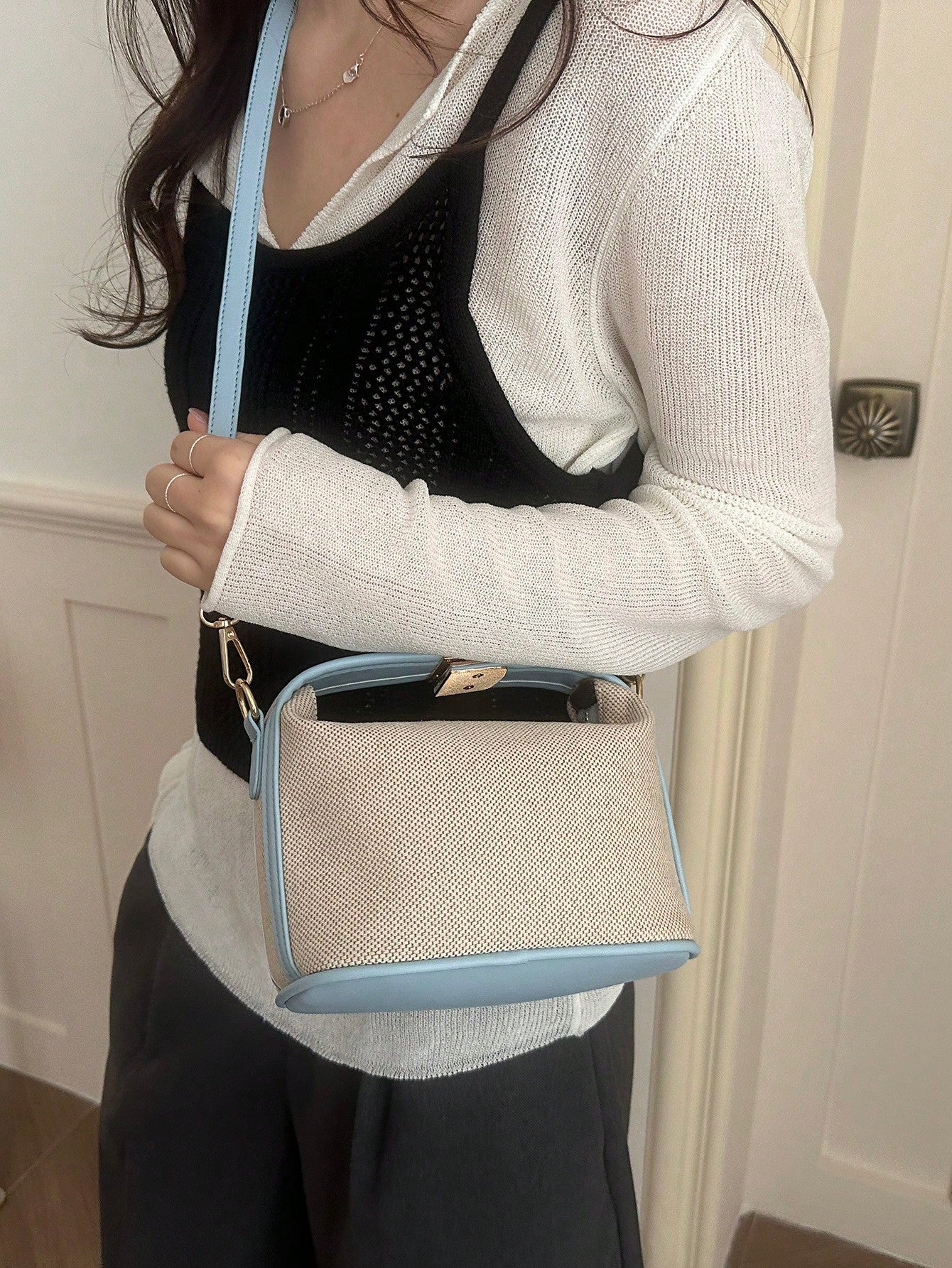 Summer Straw Woven Handbag, Casual Women's Tote Bag, Shoulder Bag, Crossbody Bag