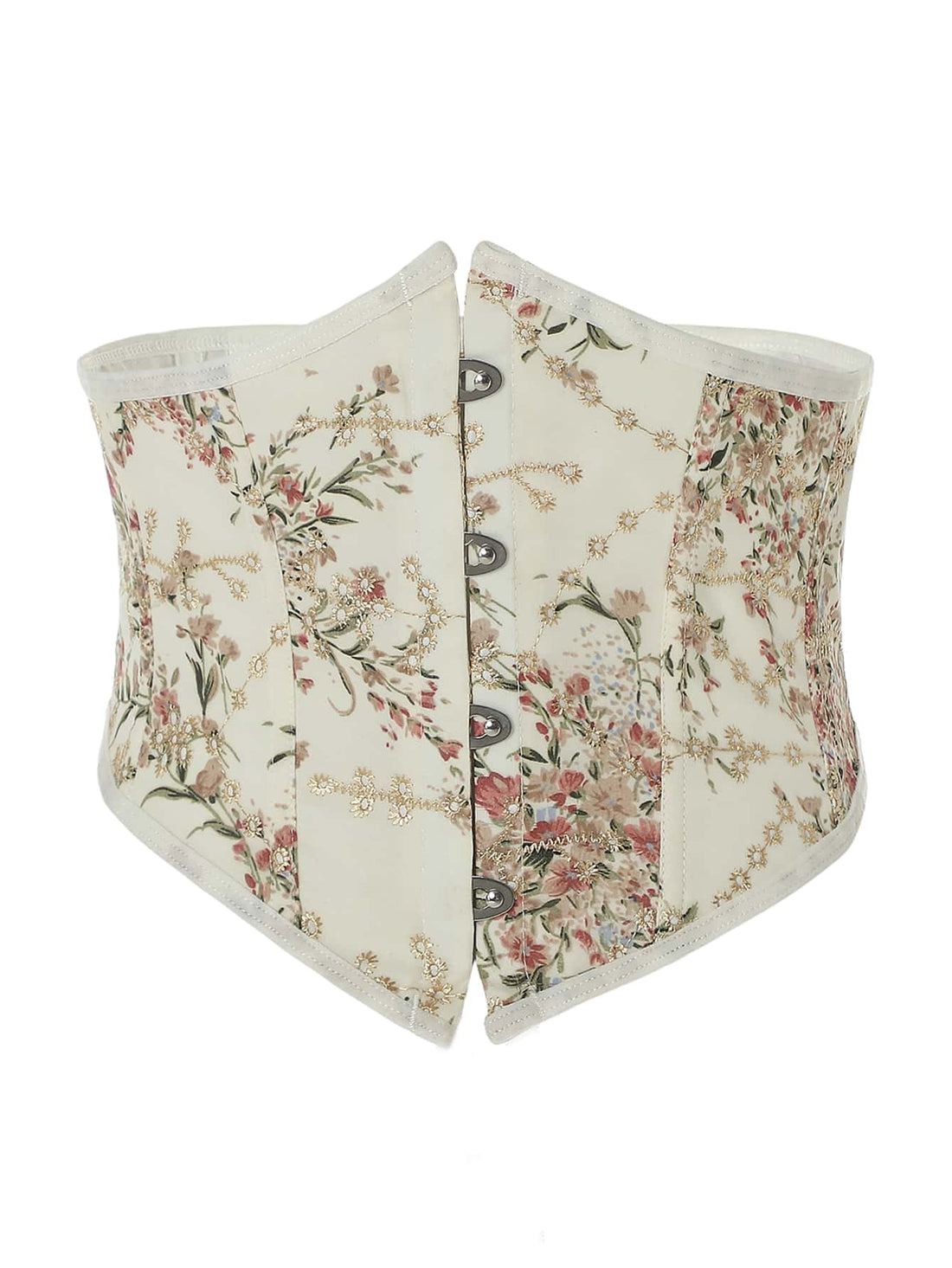 Women’s vintage waist cincher corset belt with lace-up and grommet eyelet details, bow buckle, slight stretch fabric, designed for tummy control and slimming.