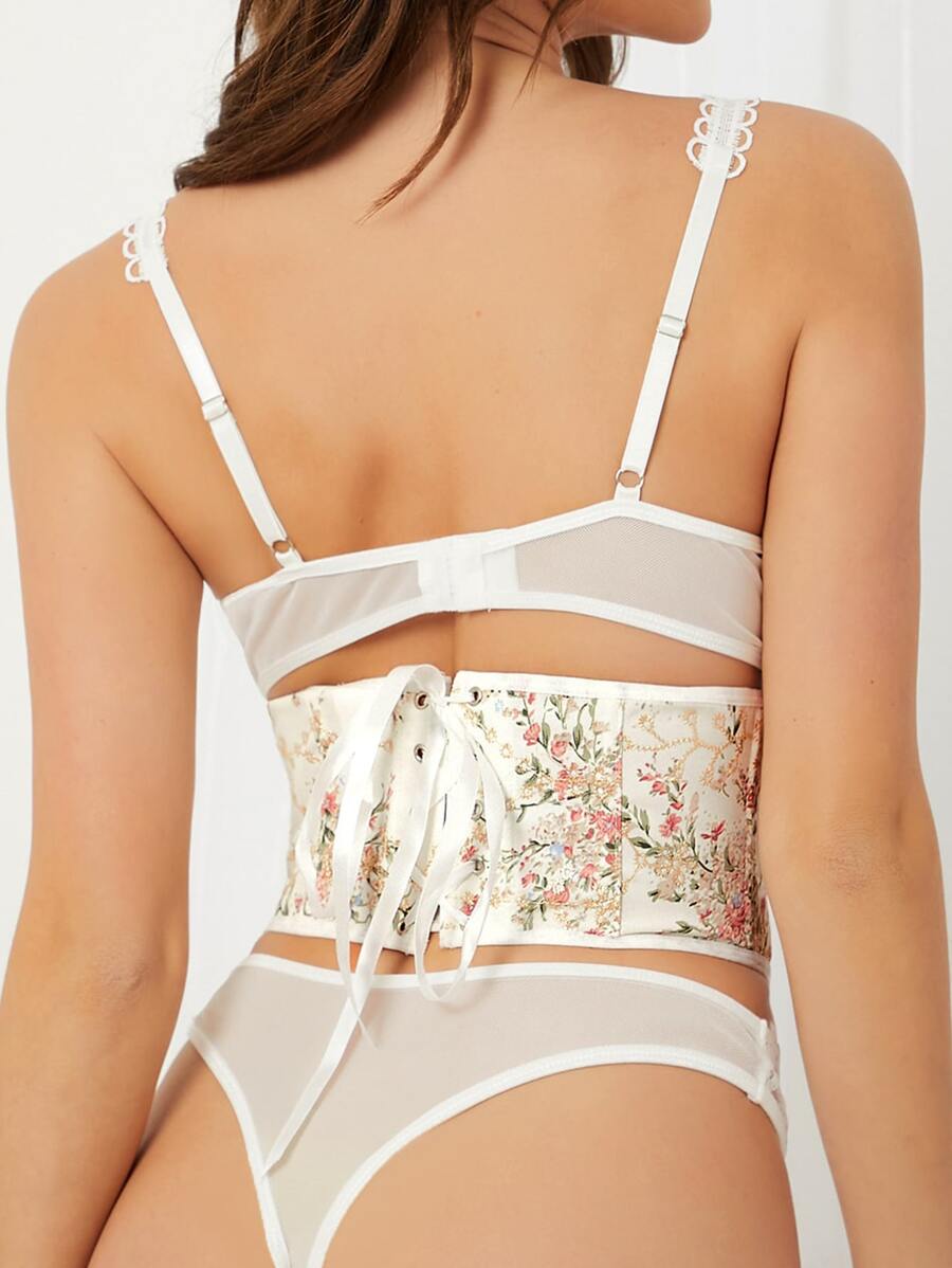 Women’s vintage waist cincher corset belt with lace-up and grommet eyelet details, bow buckle, slight stretch fabric, designed for tummy control and slimming.
