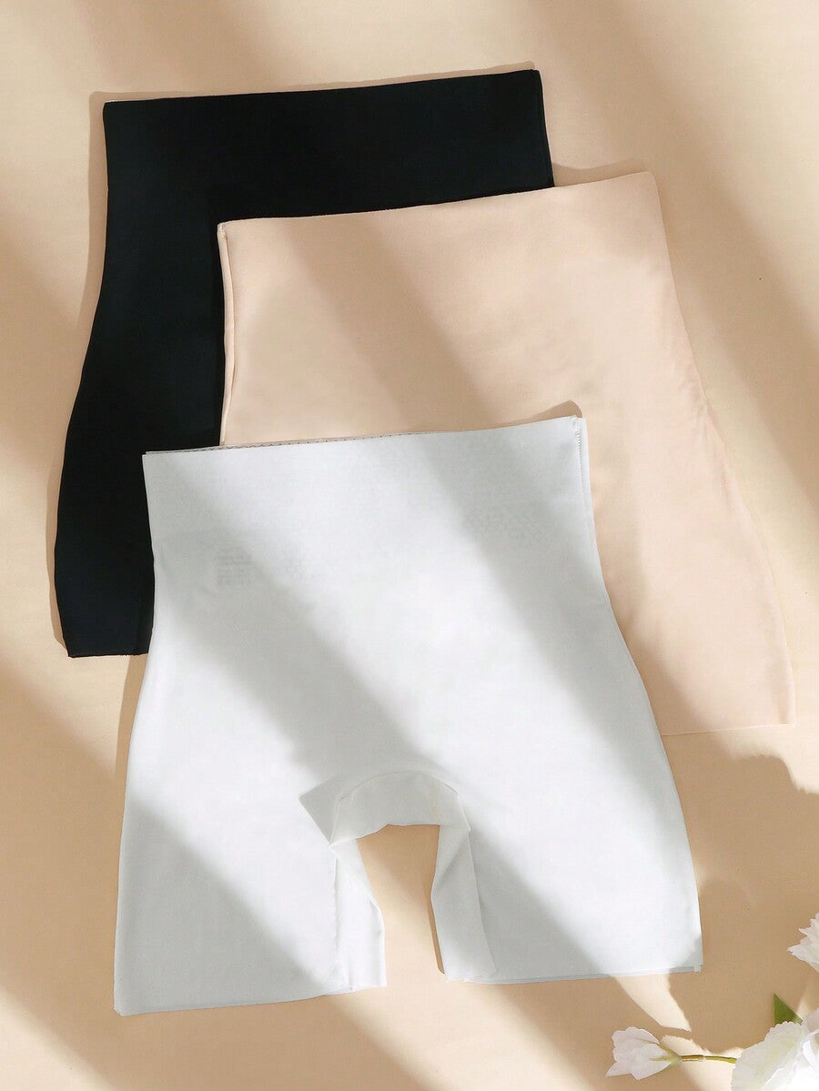 Pack of 3 high waist slimming shapewear briefs for women designed with tummy control and butt lifting support.