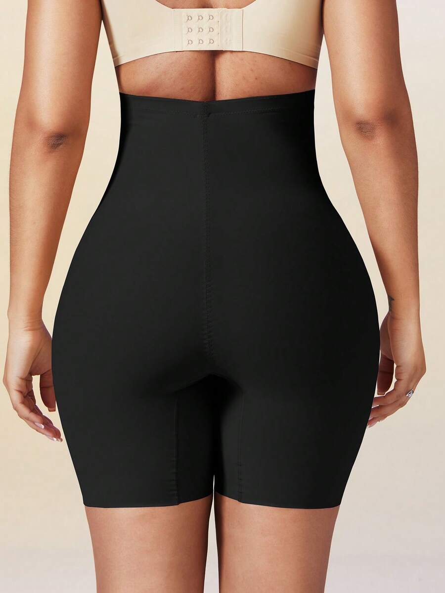 Women's high waist seamless shapewear shorts featuring strong tummy control and high stretch compression.