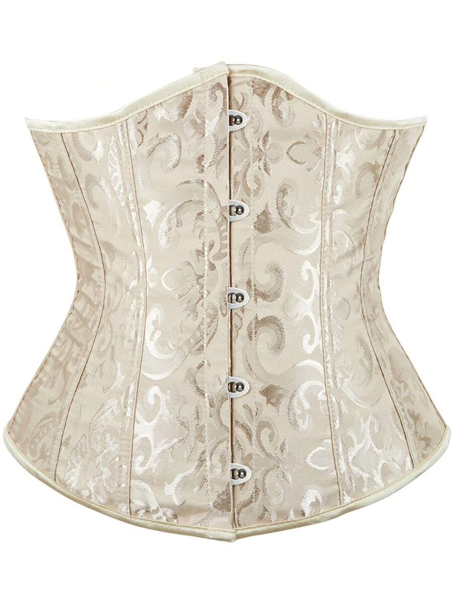Vintage women’s waist cincher corset belt with lace-up and grommet eyelet details, slight stretch, and bow buckle for styling or costume wear.