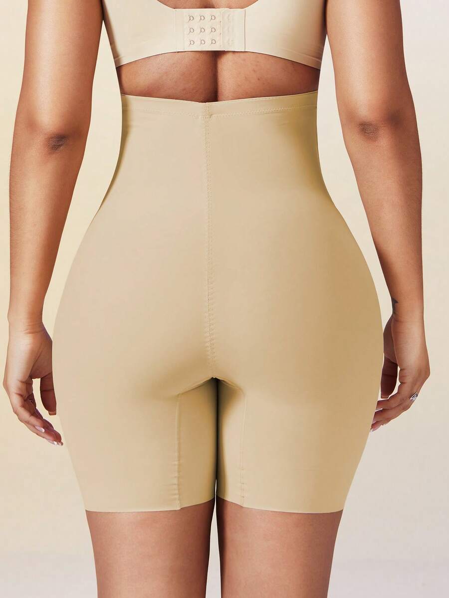 Women's high waist seamless shapewear shorts featuring strong tummy control and high stretch compression.