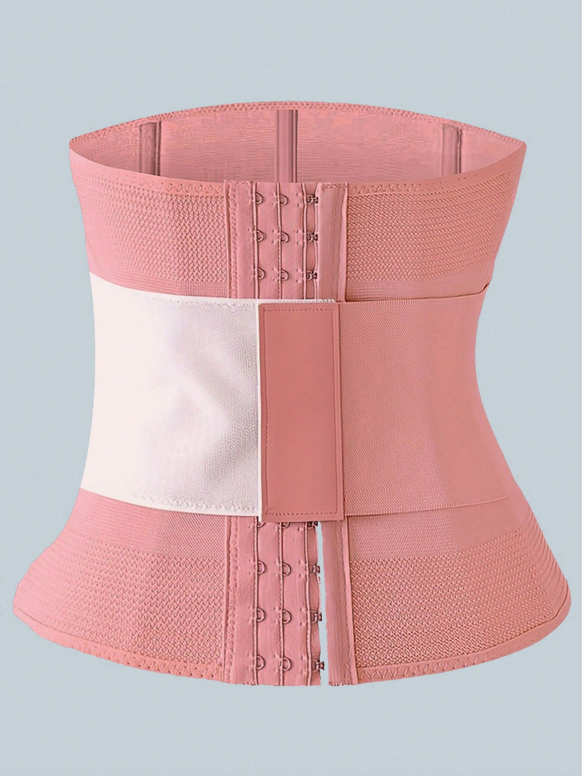 Women's black breathable sports waist trainer with hook and loop fastener for tummy and waist support