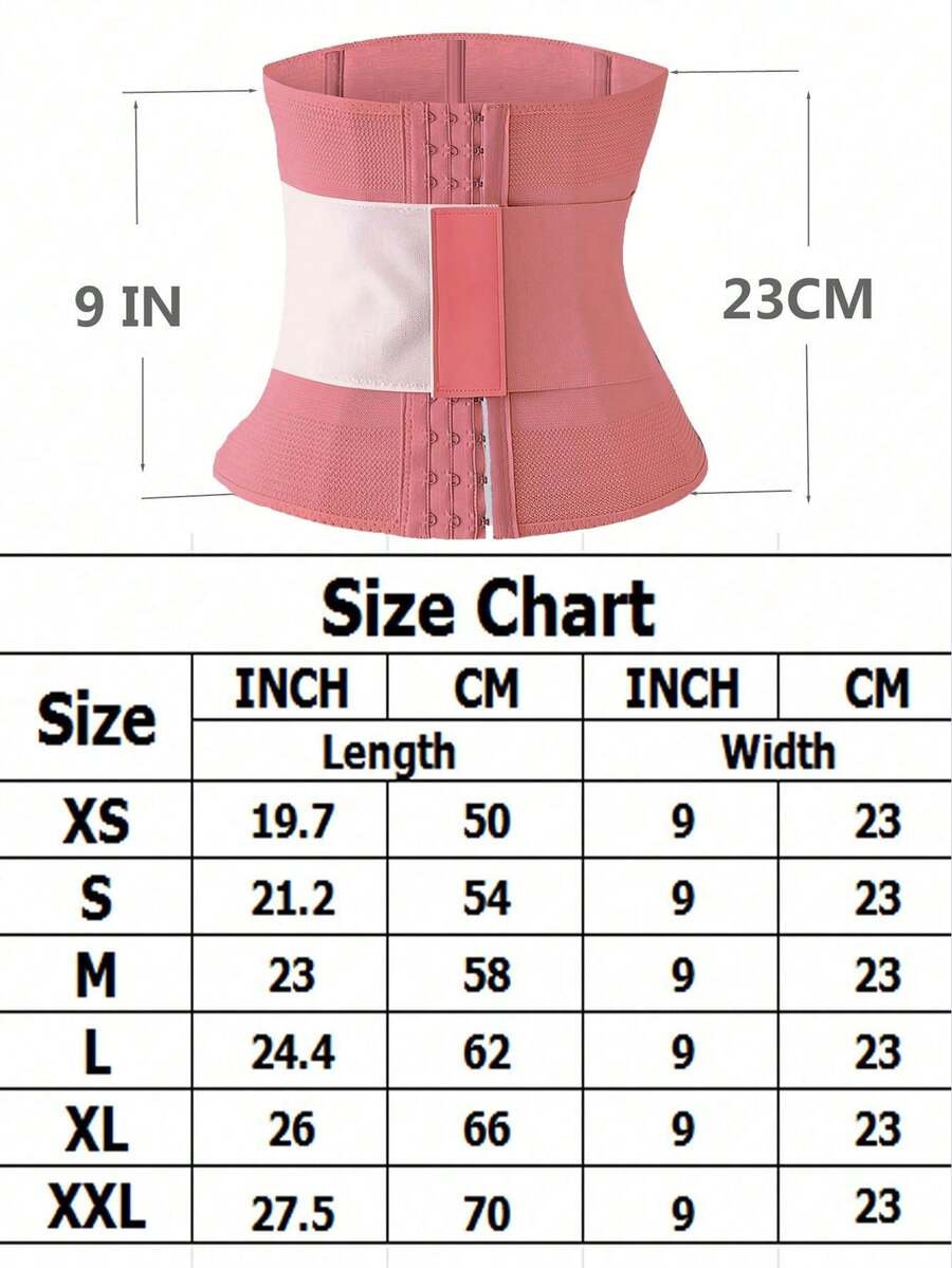 Women's black breathable sports waist trainer with hook and loop fastener for tummy and waist support