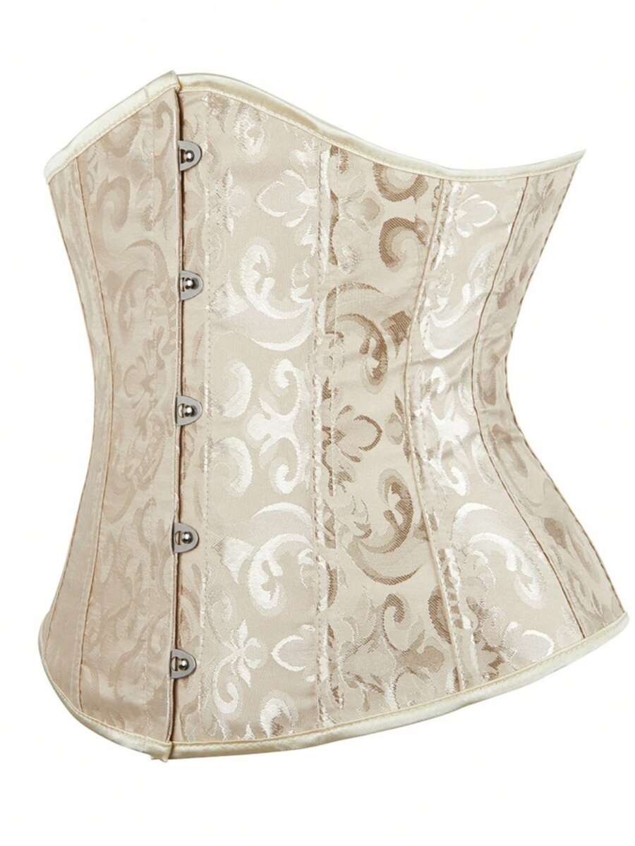 Vintage women’s waist cincher corset belt with lace-up and grommet eyelet details, slight stretch, and bow buckle for styling or costume wear.
