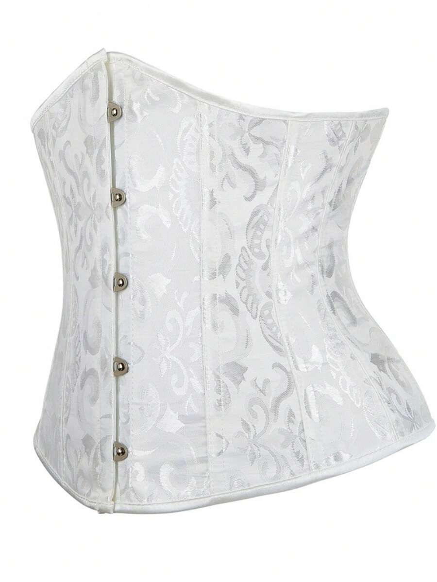 Vintage women’s waist cincher corset belt with lace-up and grommet eyelet details, slight stretch, and bow buckle for styling or costume wear.