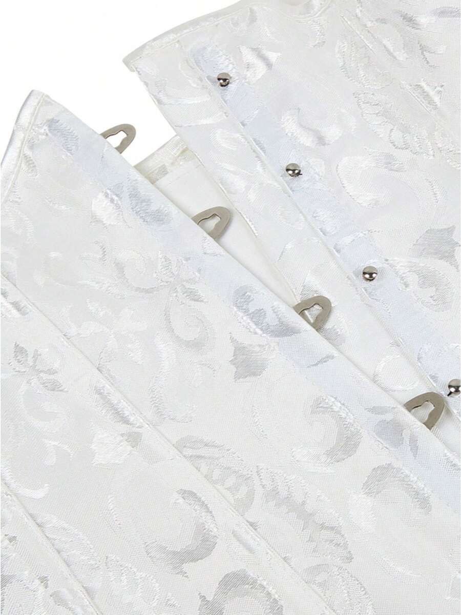 Vintage women’s waist cincher corset belt with lace-up and grommet eyelet details, slight stretch, and bow buckle for styling or costume wear.