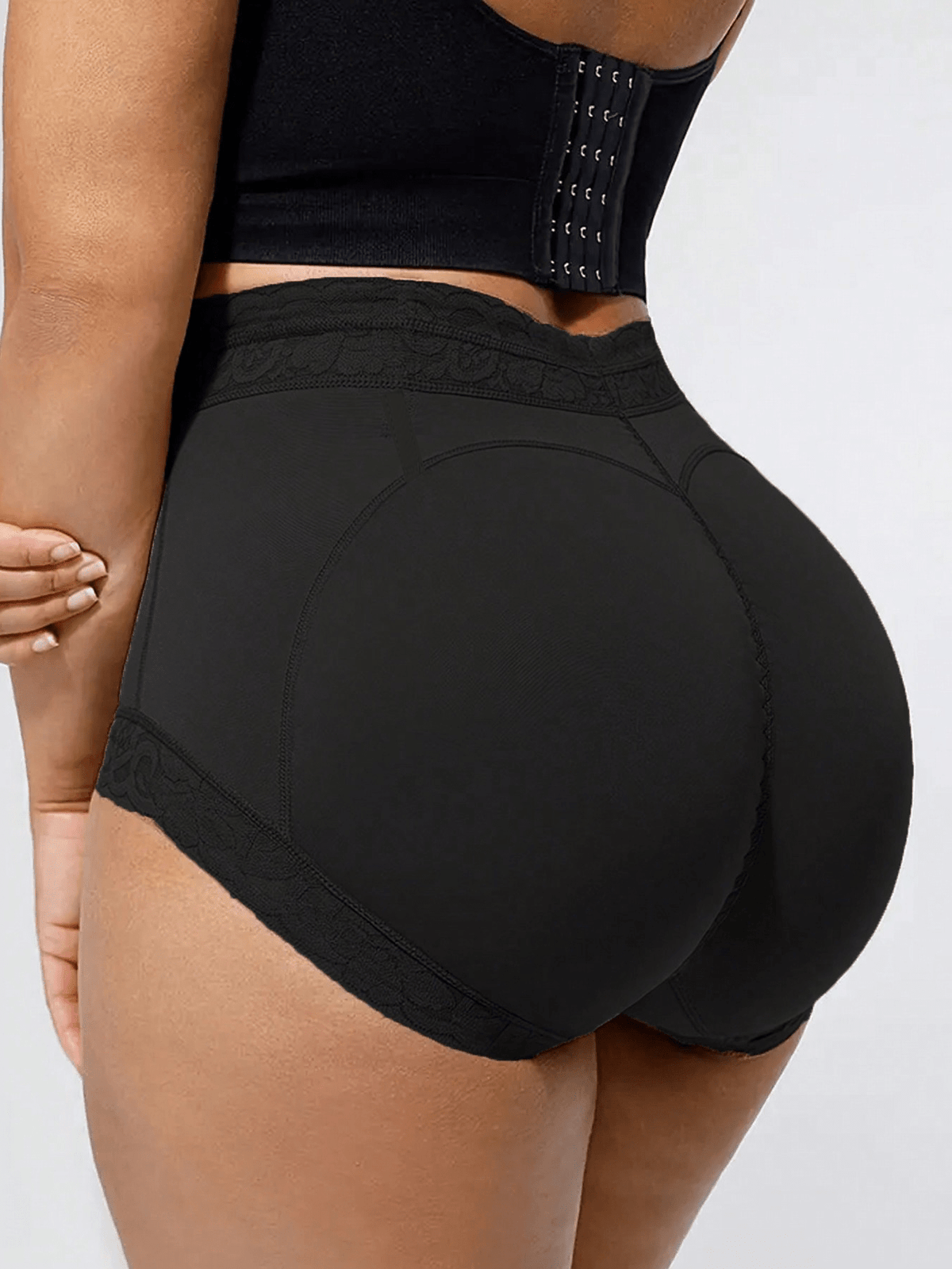 Dusty purple high waist tummy control shapewear briefs for women with body shaping support.