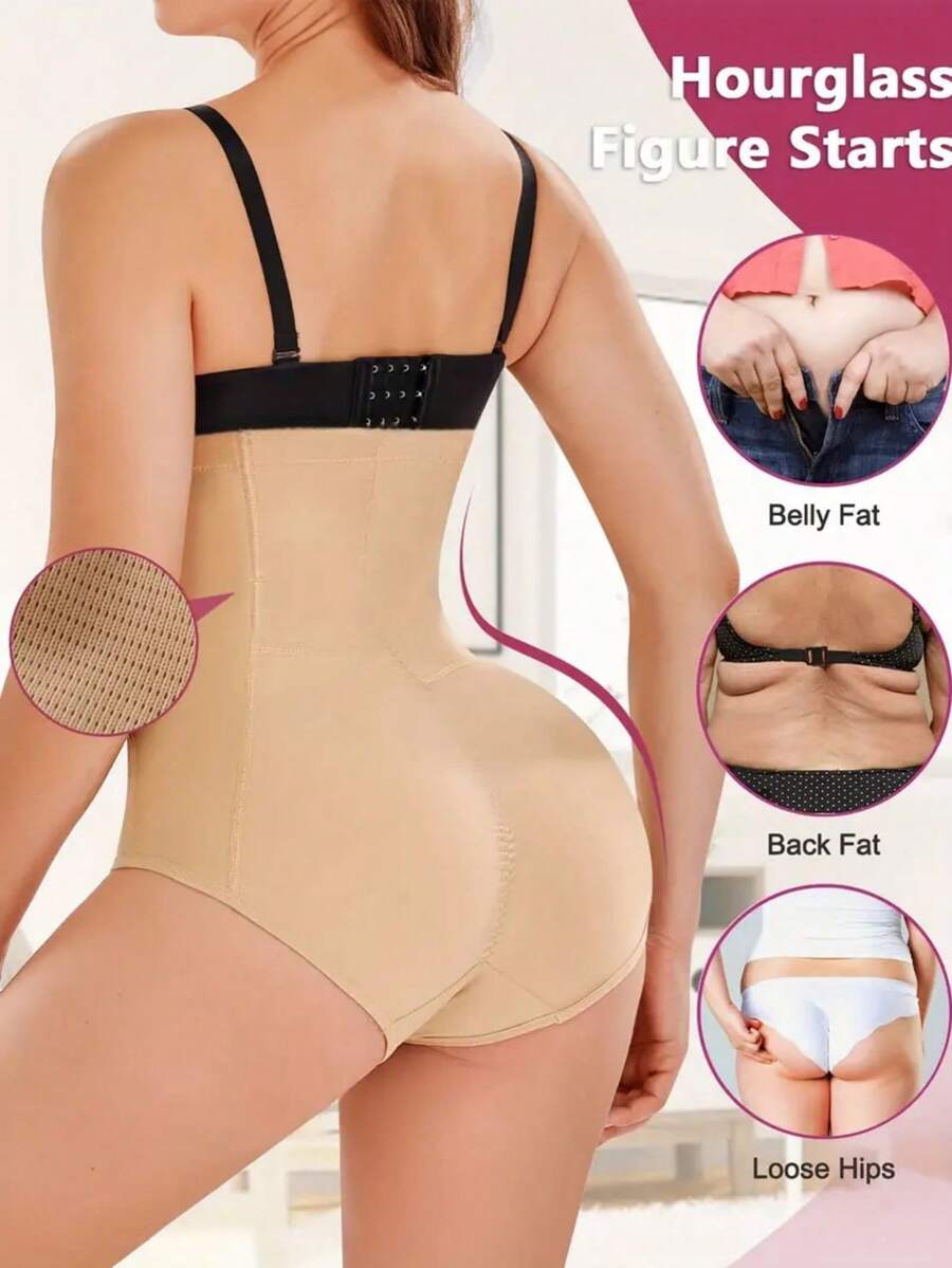 Women's black super high waist shaping pants with zipper closure, strong tummy control, and butt lifting feature.