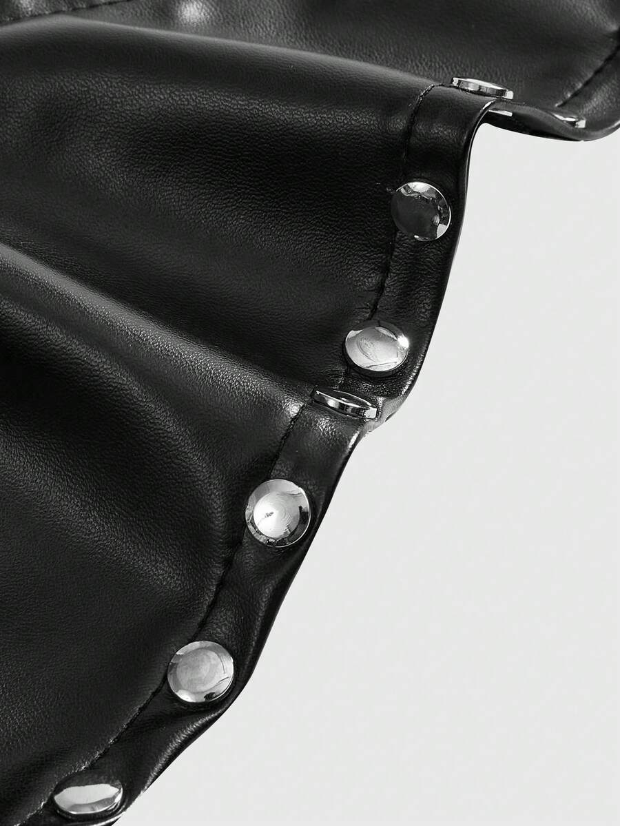 Black sequin backless halter top featuring an asymmetrical hemline and slim fit design for women.
