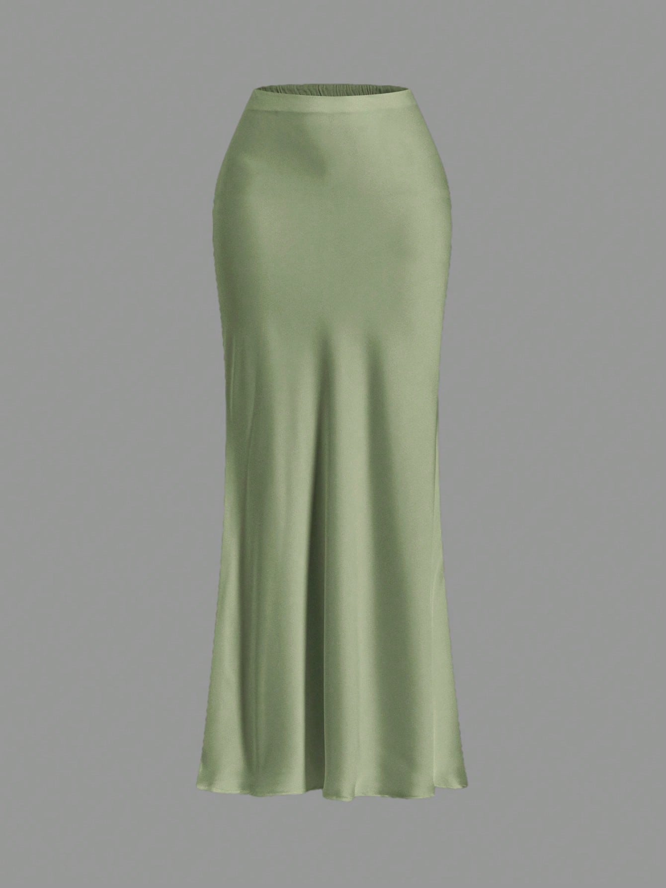 Women's black woven mermaid maxi skirt featuring a solid color design, mid waist, and 100% cotton fabric.