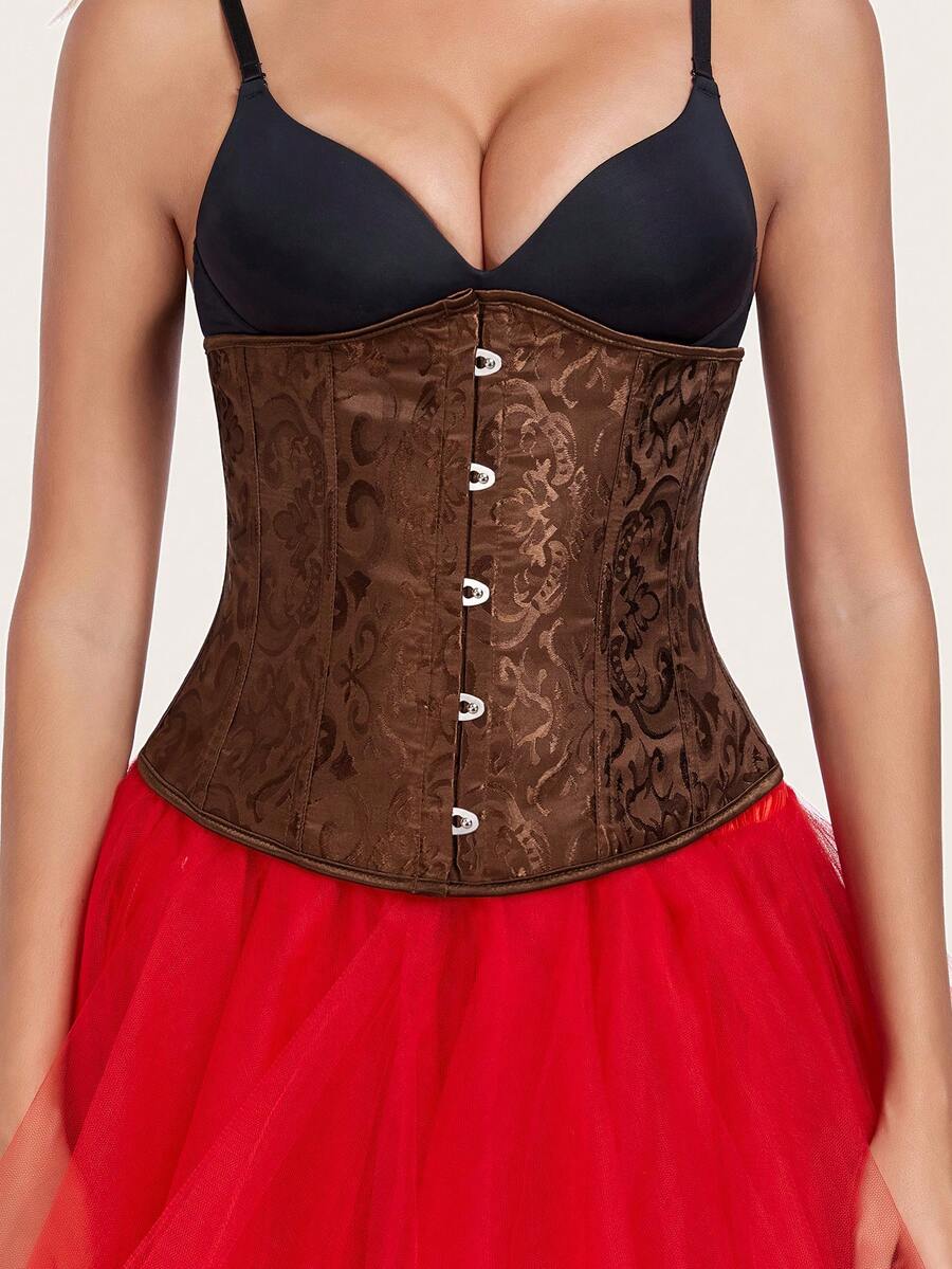 Women’s lace-up waist cincher shapewear with strong compression and non-stretch fabric, designed for waist support and shaping.