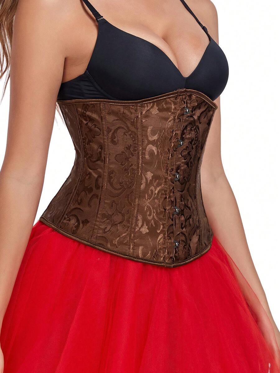 Women’s lace-up waist cincher shapewear with strong compression and non-stretch fabric, designed for waist support and shaping.