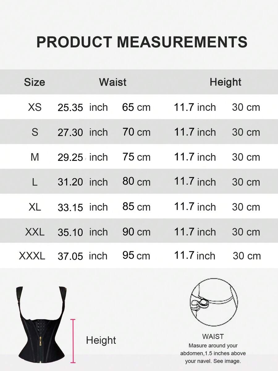 Black 100% latex zipper waist trainer with double compression belts and steel boning for extra strong tummy and back support.