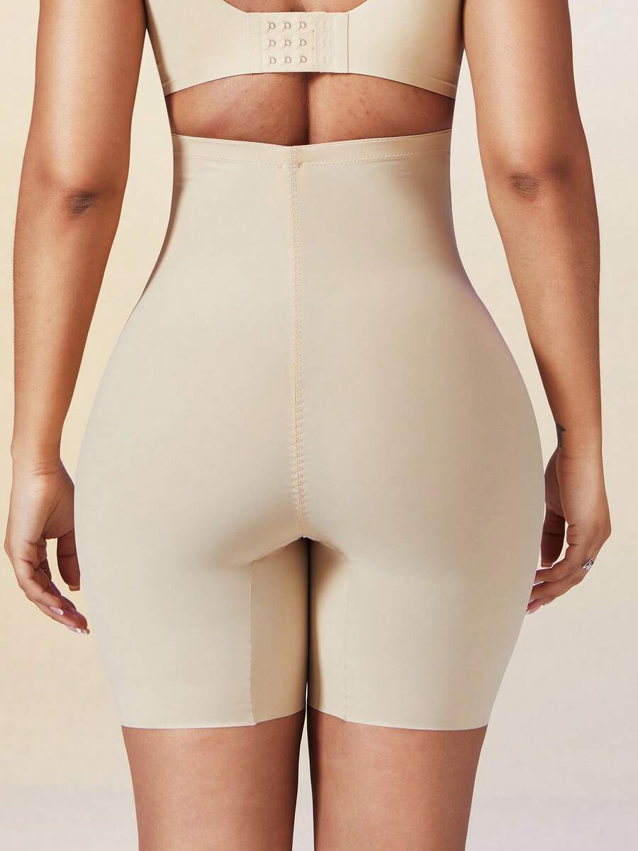 Women's high waist seamless shapewear shorts featuring strong tummy control and high stretch compression.
