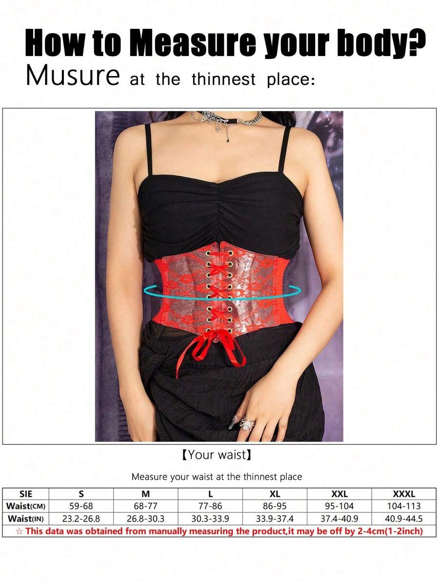 Black lace-up waist cincher with grommet eyelets, baroque pattern, medium stretch, and wide belt design for women.