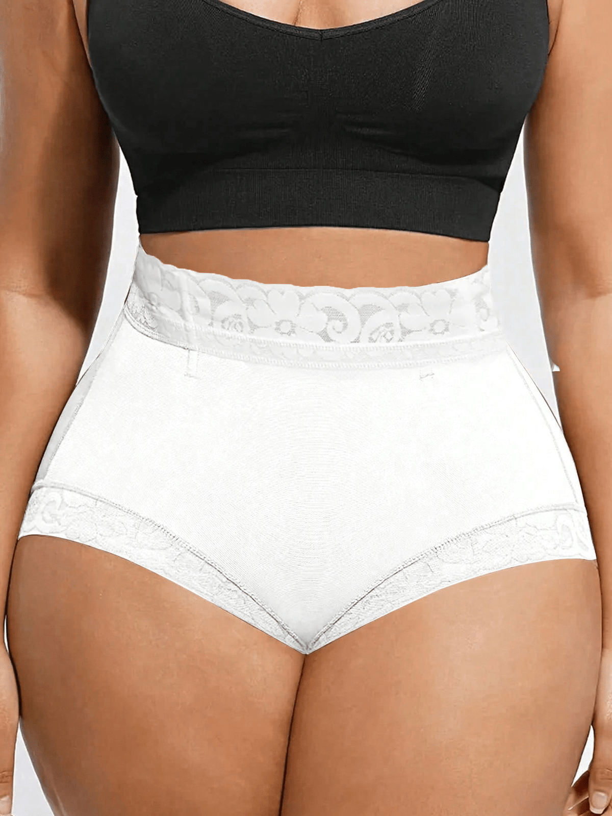 Dusty purple high waist tummy control shapewear briefs for women with body shaping support.