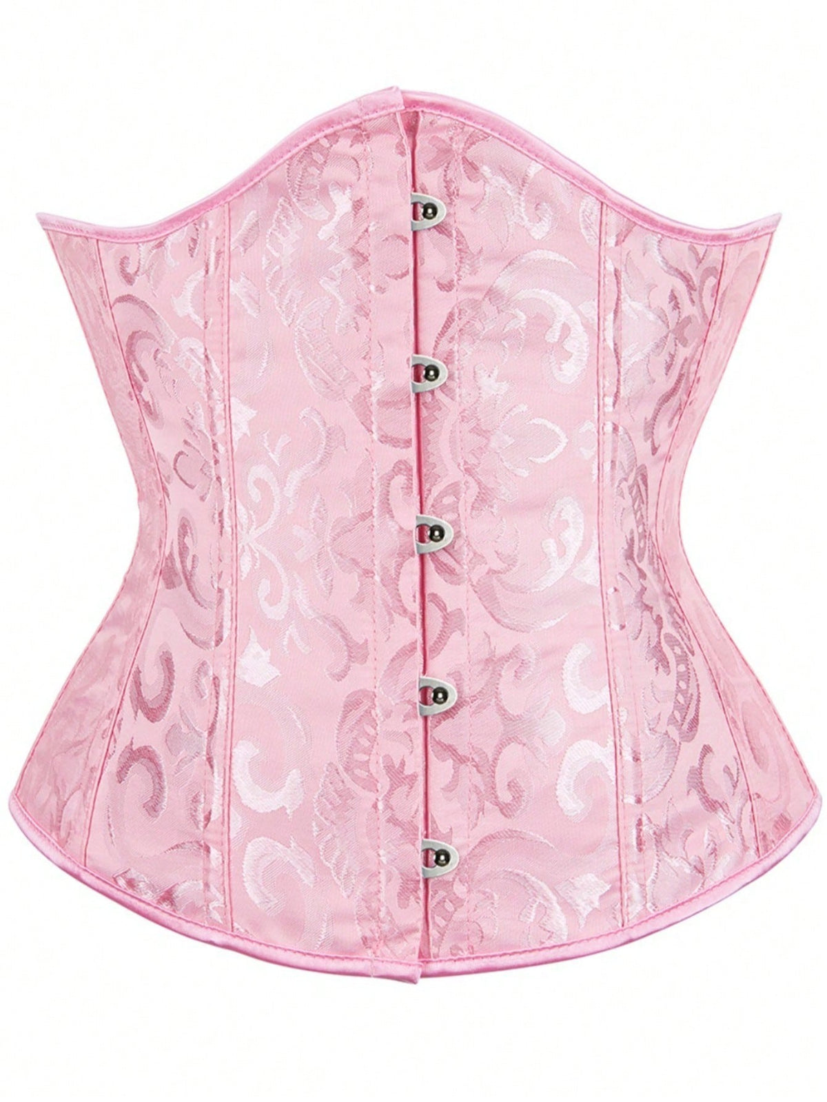 Vintage women’s waist cincher corset belt with lace-up and grommet eyelet details, slight stretch, and bow buckle for styling or costume wear.