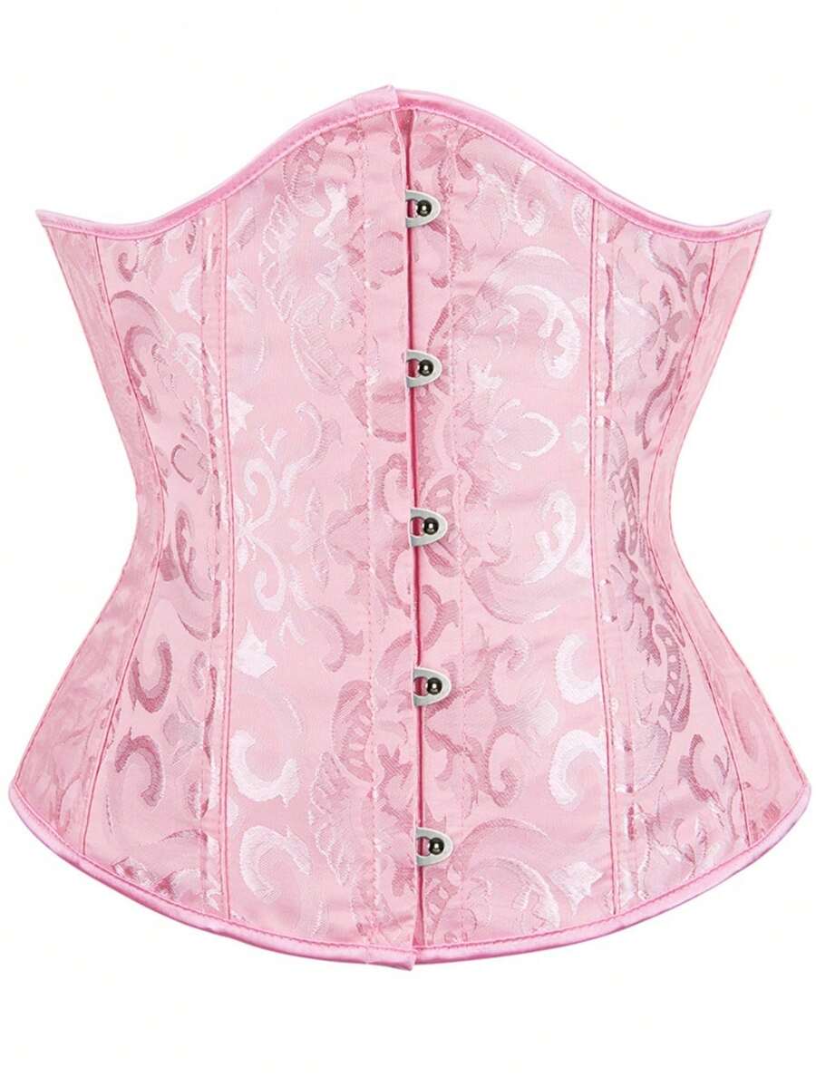 Vintage women’s waist cincher corset belt with lace-up and grommet eyelet details, slight stretch, and bow buckle for styling or costume wear.
