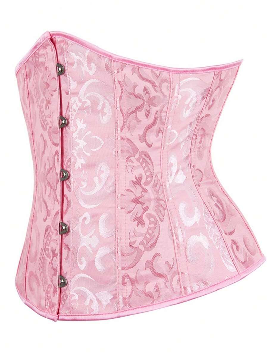 Vintage women’s waist cincher corset belt with lace-up and grommet eyelet details, slight stretch, and bow buckle for styling or costume wear.
