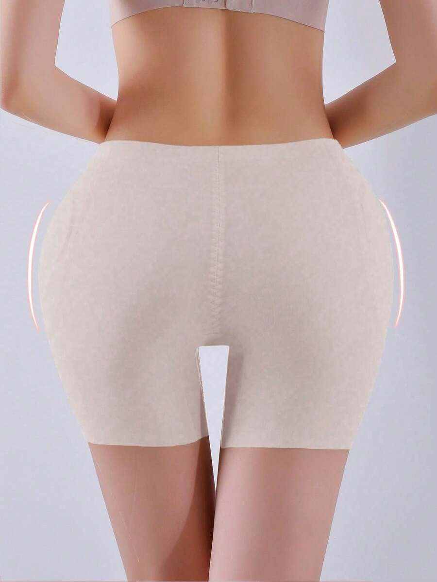 Women's seamless hip and butt lifting shapewear shorts with detachable sponge padding