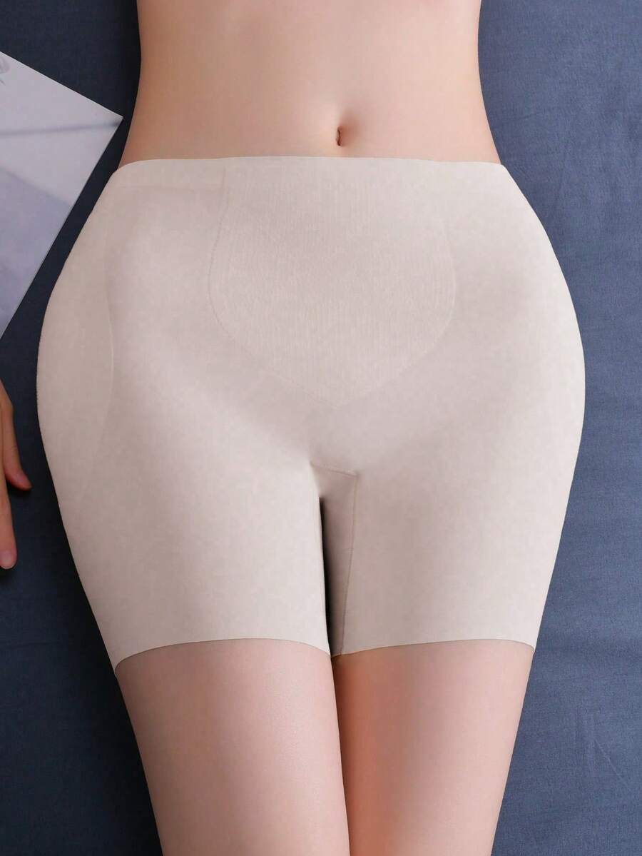 Women's seamless hip and butt lifting shapewear shorts with detachable sponge padding