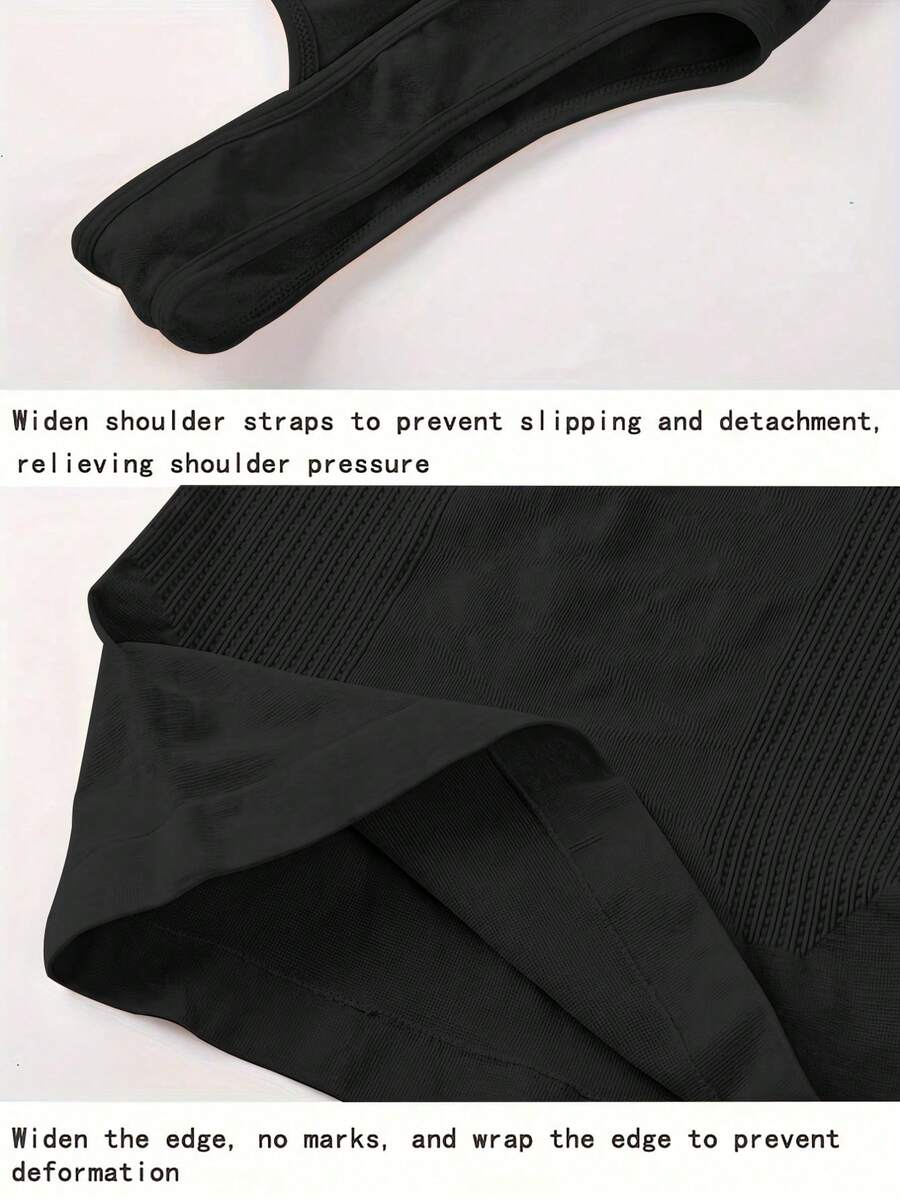 Women's shapewear compression tank top vest featuring wireless bust support and body shaping fit