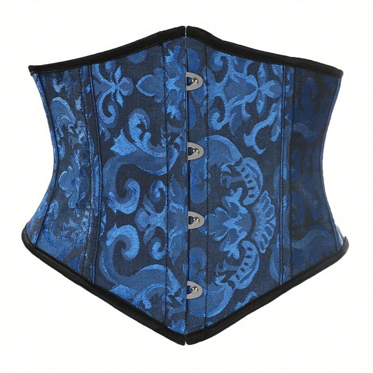 Women’s vintage waist cincher corset belt with lace-up and grommet eyelet details, bow buckle, slight stretch fabric, designed for tummy control and slimming.