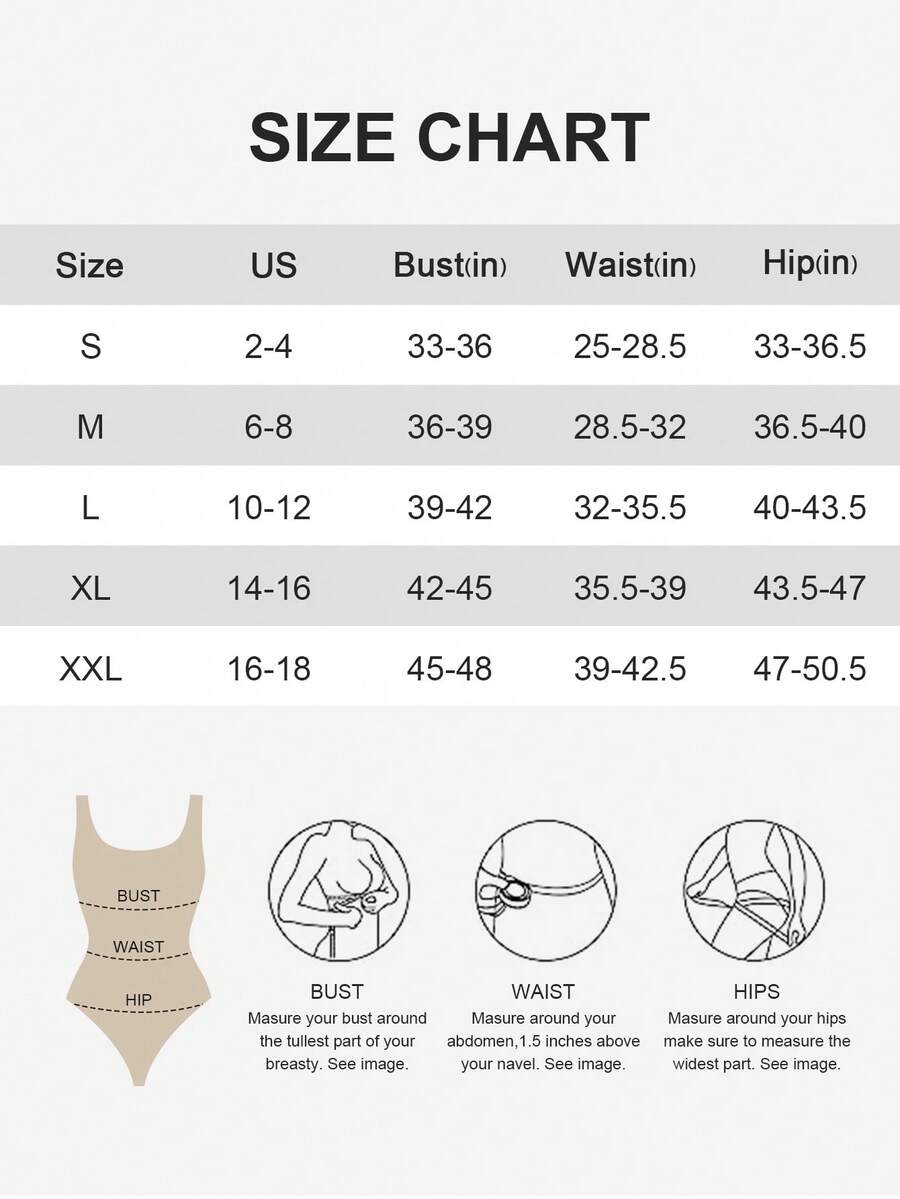 Women's seamless backless shaping bodysuit with thong bottom, high stretch knitted fabric, and built-in padding.