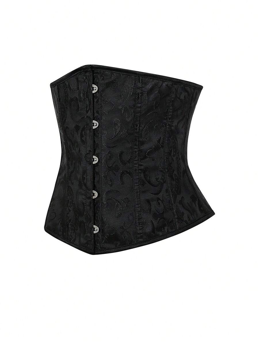Women’s lace-up waist cincher shapewear with strong compression and non-stretch fabric, designed for waist support and shaping.