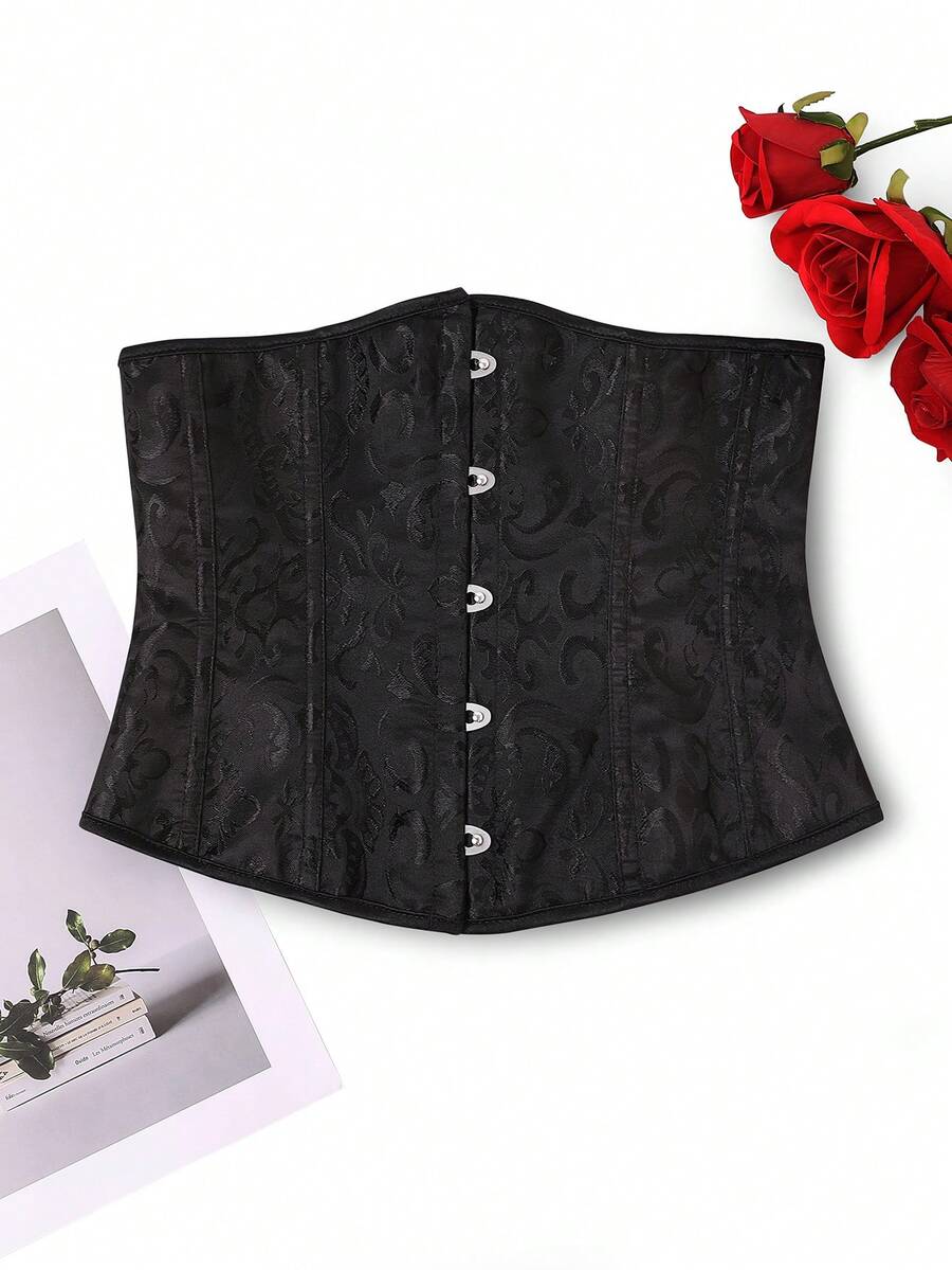 Women’s lace-up waist cincher shapewear with strong compression and non-stretch fabric, designed for waist support and shaping.