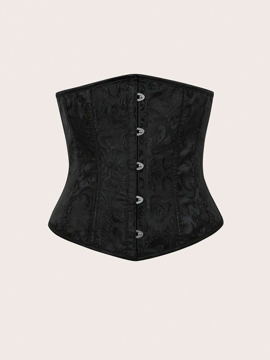 Women’s lace-up waist cincher shapewear with strong compression and non-stretch fabric, designed for waist support and shaping.