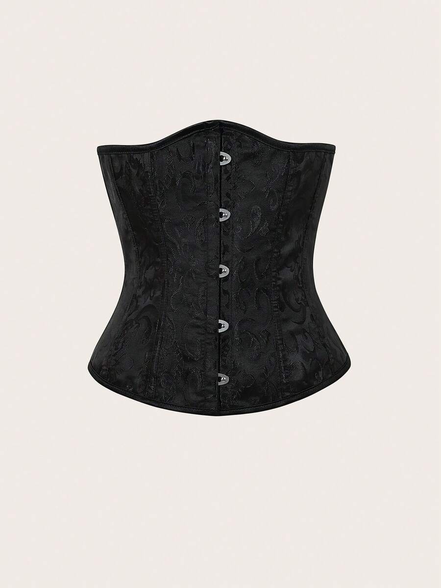 Women’s lace-up waist cincher shapewear with strong compression and non-stretch fabric, designed for waist support and shaping.