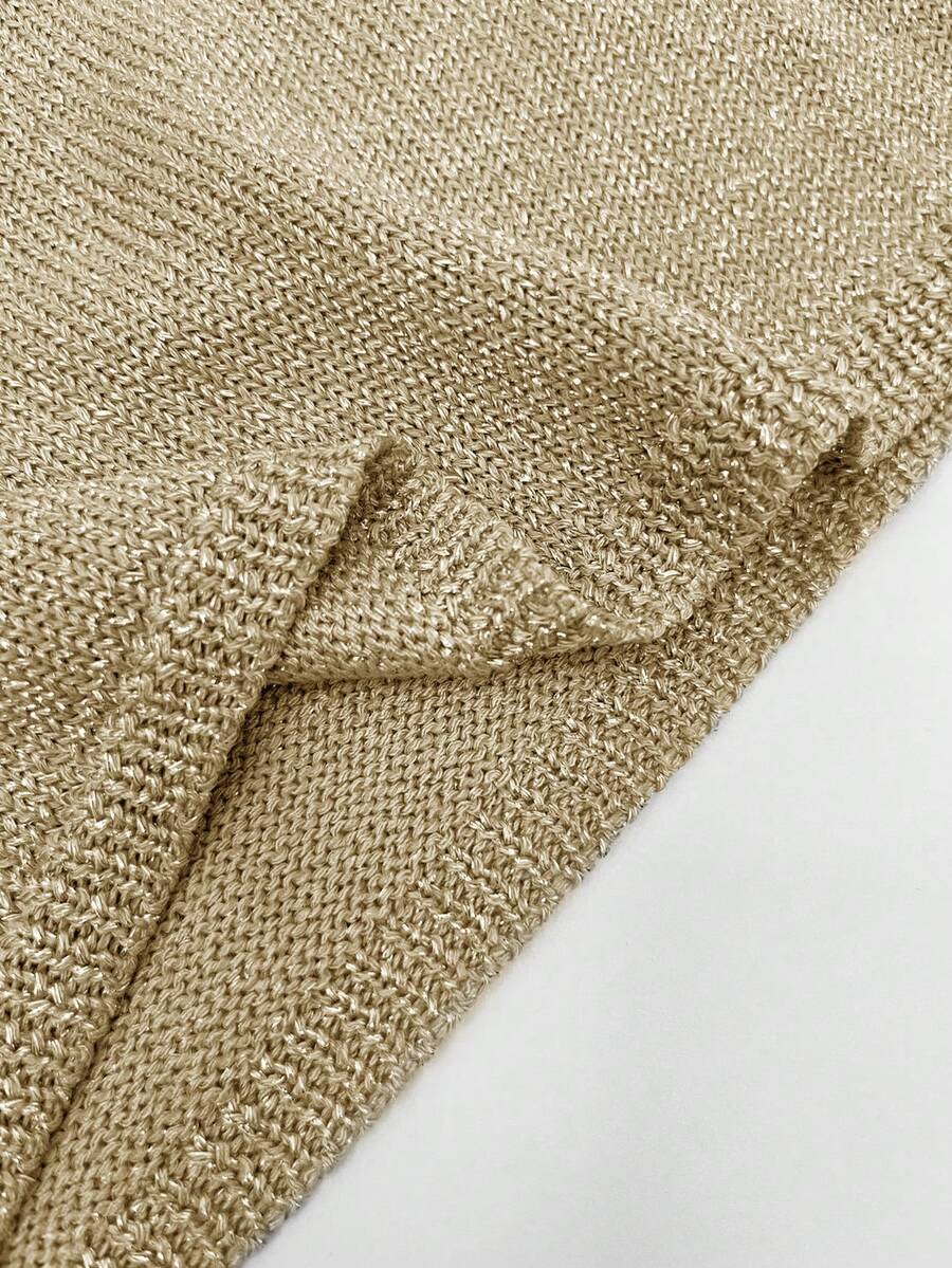 Grey rib-knit camisole top featuring a V-neckline and thin spaghetti straps for women.