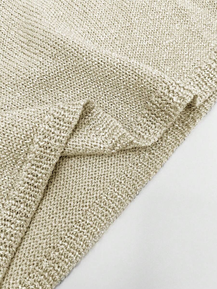 Grey rib-knit camisole top featuring a V-neckline and thin spaghetti straps for women.