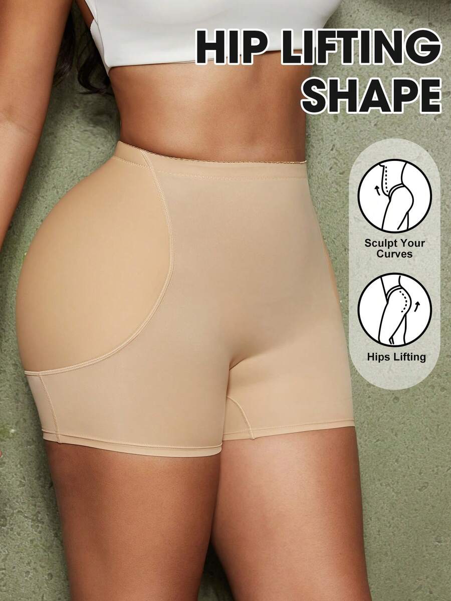 Women's waist cincher shapewear bottom featuring tummy control and padded hips.